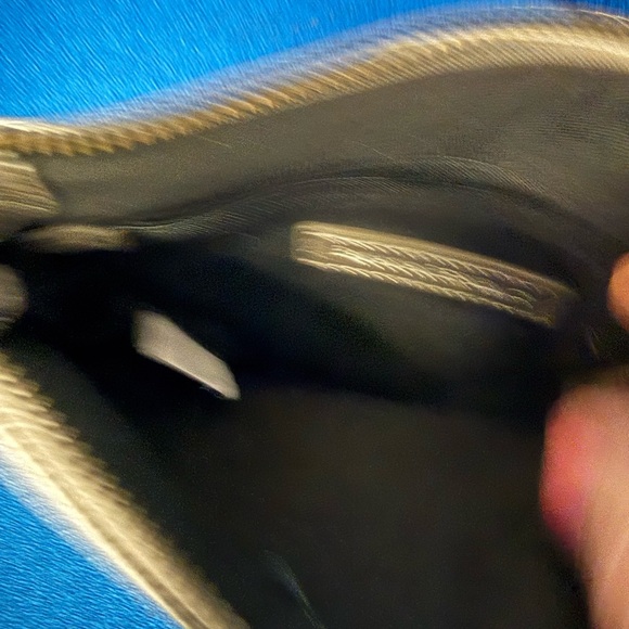 Banana Republic Silver Metallic Leather Wristlet Clutch - Picture 5 of 9